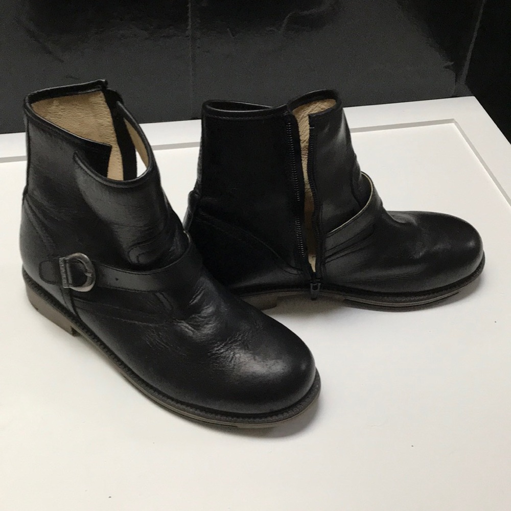O.G.S. Black leather boots Josef Seibel size 38 W
